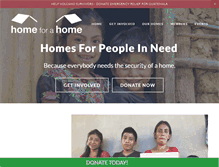 Tablet Screenshot of homeforahome.org